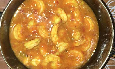 Sauce de crevettes ou de camarons façon créole réunionnais